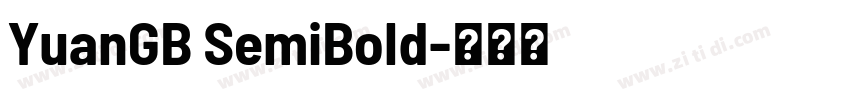 YuanGB SemiBold字体转换